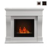Floor-standing bioethanol fireplace with frame Washington On Sale