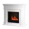 Bioethanol floor-standing fireplace classic white frame Kennedy On Sale