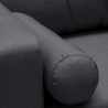 Modern Scandinavian-Style Sofa in Fabric, 3-Seater for Living Room and Kitchen, Aquamarine 