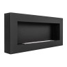 Wall-mounted bioethanol fireplace lounge with frame Siena Black On Sale