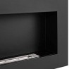 Wall-Mounted Bioethanol Fireplace with Frame Siena Black for Living Room Discounts