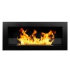 Wall-mounted ecological bioethanol fireplace with Livorno Black glass Offers