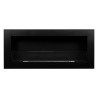 Wall-mounted ecological bioethanol fireplace with Livorno Black glass Sale