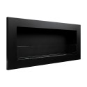 Wall-mounted ecological bioethanol fireplace with Livorno Black glass Bulk Discounts