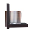 Modern wall-mounted bioethanol fireplace with tempered glass Vienna Discounts
