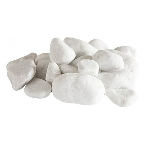 Set of 24 white decorative stones for bioethanol fireplace Promotion
