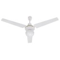 Modern white ceiling fan 3 blades 120cm with light 70W Hitz Promotion