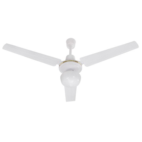 Modern white ceiling fan 3 blades 120cm with light 70W Hitz Promotion