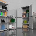 Jumbo Outdoor Garden Storage Cabinet, 2 Doors, 4 Shelves Promotion