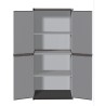 Jumbo Outdoor Garden Storage Cabinet, 2 Doors, 4 Shelves Sale