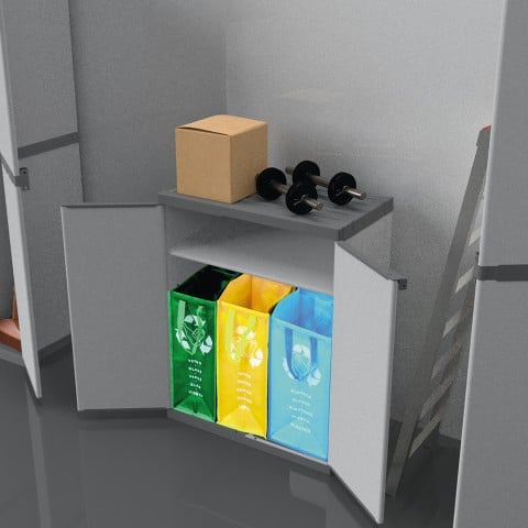 Waste separation cabinet with 3 bags and Dech shelf Promotion