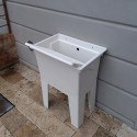 Outdoor monobloc washbasin with board 59x41x75cm Jo Choice Of