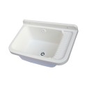 Outdoor wall-mounted resin washbasin 50x35x24cm Sink 50 Offers