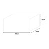 Outdoor Wall-Mounted Resin Utility Sink 50x35x24cm Sink 50 Discounts