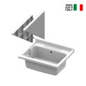 Resin laundry tub with Basis 45x50cm supporting brackets On Sale