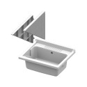 Resin washbasin laundry tub with brackets Basis 60x50cm Offers