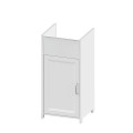 Laundry cabinet 39x39x78cm for washbasin pilot 1 door white Mini Promotion