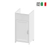 Laundry cabinet 39x39x78cm for washbasin pilot 1 door white Mini On Sale