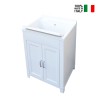 2 door resin washbasin cabinet for laundry 60x50cm Mong On Sale
