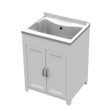 2 door resin washbasin cabinet for laundry 60x50cm Mong Sale