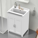 2 door resin washbasin cabinet for laundry 60x50cm Mong Discounts
