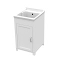 Laundry cabinet with wash basin 1 door resin 45x50cm Mong Promotion