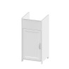 Cabinet with resin washbasin 1 door for laundry 40x40cm Mong Discounts
