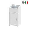 Cabinet with resin washbasin 1 door for laundry 40x40cm Mong On Sale