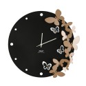 Round wall clock 40cm metal craft Butterflies 3D dancing Ceart Characteristics