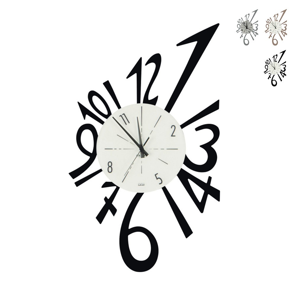 Handmade metal modern wall clock Numerico Ceart