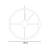 Round wall clock 90cm modern industrial style Essential Ceart Price