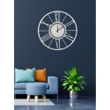 Modern Classic Industrial Round Wall Clock 80cm Ceart Wheel Measures