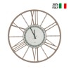 Modern Classic Industrial Round Wall Clock 80cm Ceart Wheel Discounts