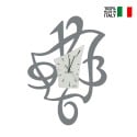 Modern decorative glass and metal wall clock Alfred Ceart Catalog