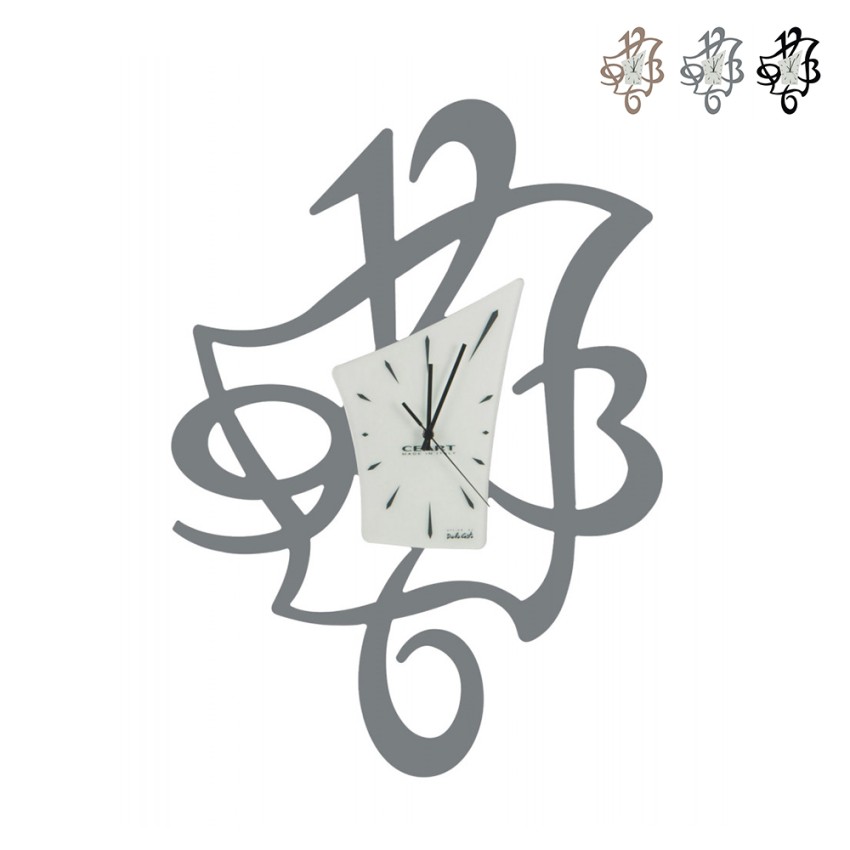 Modern decorative glass and metal wall clock Alfred Ceart On Sale
