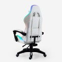 White gaming chair LED massage recliner ergonomic chair Pixy Plus Catalog