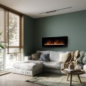 Wall-mounted electric fireplace LED light multicoloured Dallas Promotion