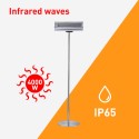 Floor-standing heater 2 infrared heat lamps outdoor Heat Offers