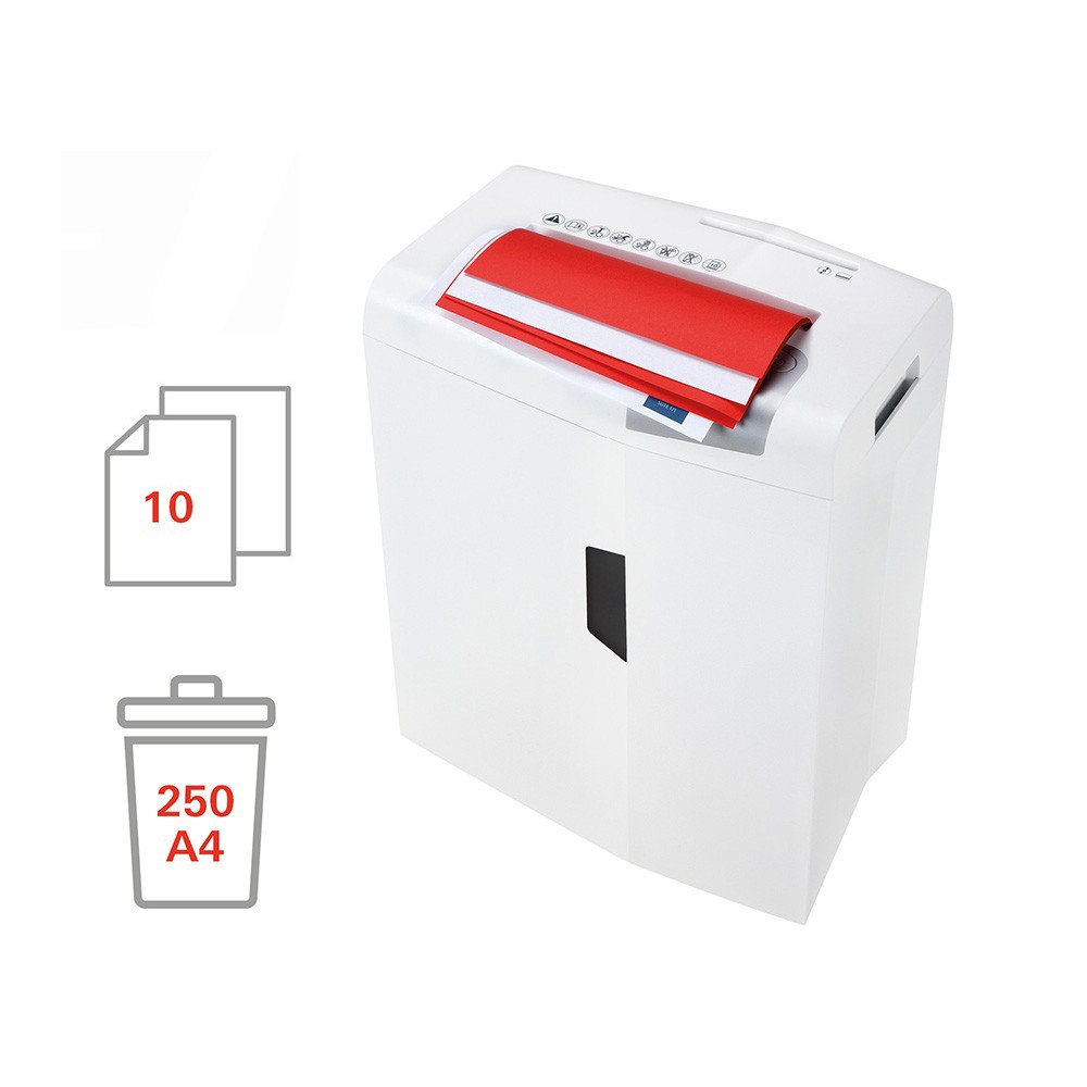 Office Document Shredder, 10-Sheet Capacity, CD Shredder, 4.5 x 30mm, X10 Shredstar HSM