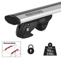 Menabò Jackson XL Silver Universal Roof Bars for Raised Rails Offers
