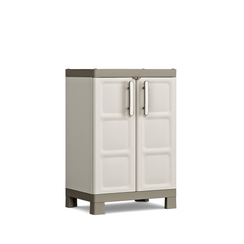 Outdoor garage Excellence Low Keter 2 adjustable shelves cabinet Promotion