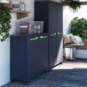 Multipurpose outdoor cabinet 2 adjustable shelves Moby Low XL Keter On Sale