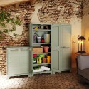Multipurpose outdoor cabinet 4 adjustable shelves Planet Outdoor High Keter On Sale