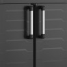Black multi-purpose garage cupboard 2 adjustable shelves Detroit Low Keter Sale