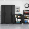 Black multi-purpose garage cupboard 2 adjustable shelves Detroit Low Keter On Sale