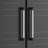 Black broom cupboard 3 adjustable multi-purpose shelves Detroit Keter Offers