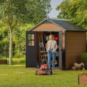 Keter Newton 757 Resin Wood-Look Garden Shed 228x223x252cm K241886 Choice Of