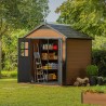 Keter Newton 757 Resin Wood-Look Garden Shed 228x223x252cm K241886 Model