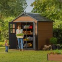 Keter Newton 757 Resin Wood-Look Garden Shed 228x223x252cm K241886 Catalog