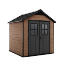 Keter Newton 757 Resin Wood-Look Garden Shed 228x223x252cm K241886 On Sale